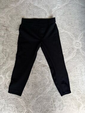 Spanx stretch ponte skinny black pants, size XL